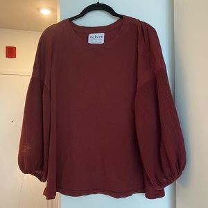 Velvet by Graham & Spencer for Anthropologie Bubble Sleeve Top